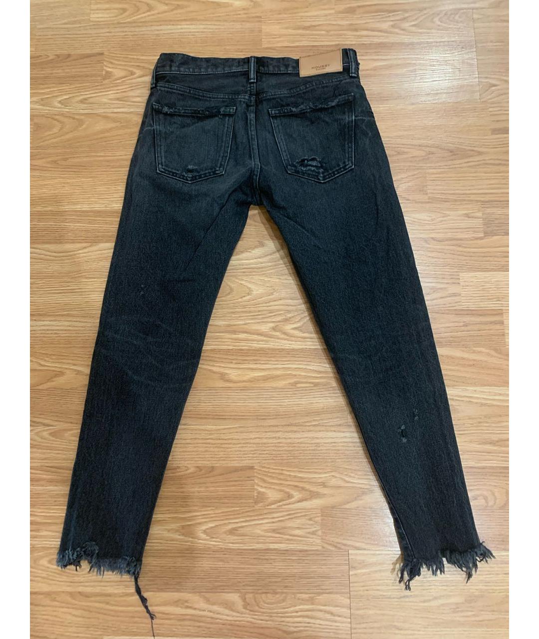 MOUSSY Антрацитовые прямые джинсы, фото 2