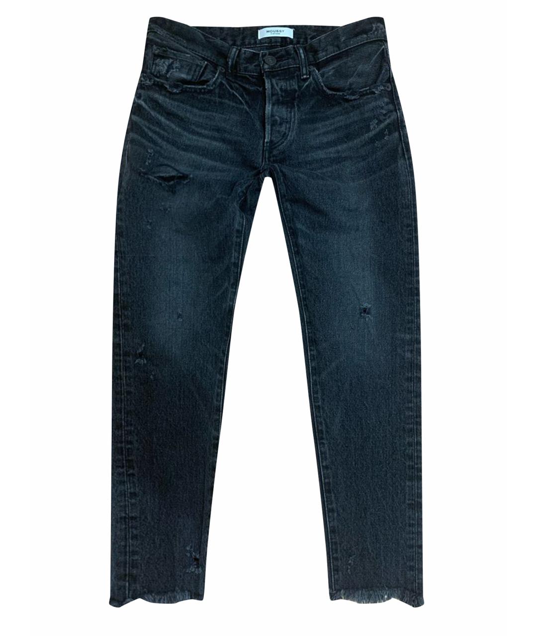 MOUSSY Антрацитовые прямые джинсы, фото 1