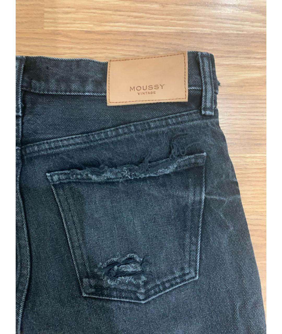 MOUSSY Антрацитовые прямые джинсы, фото 6