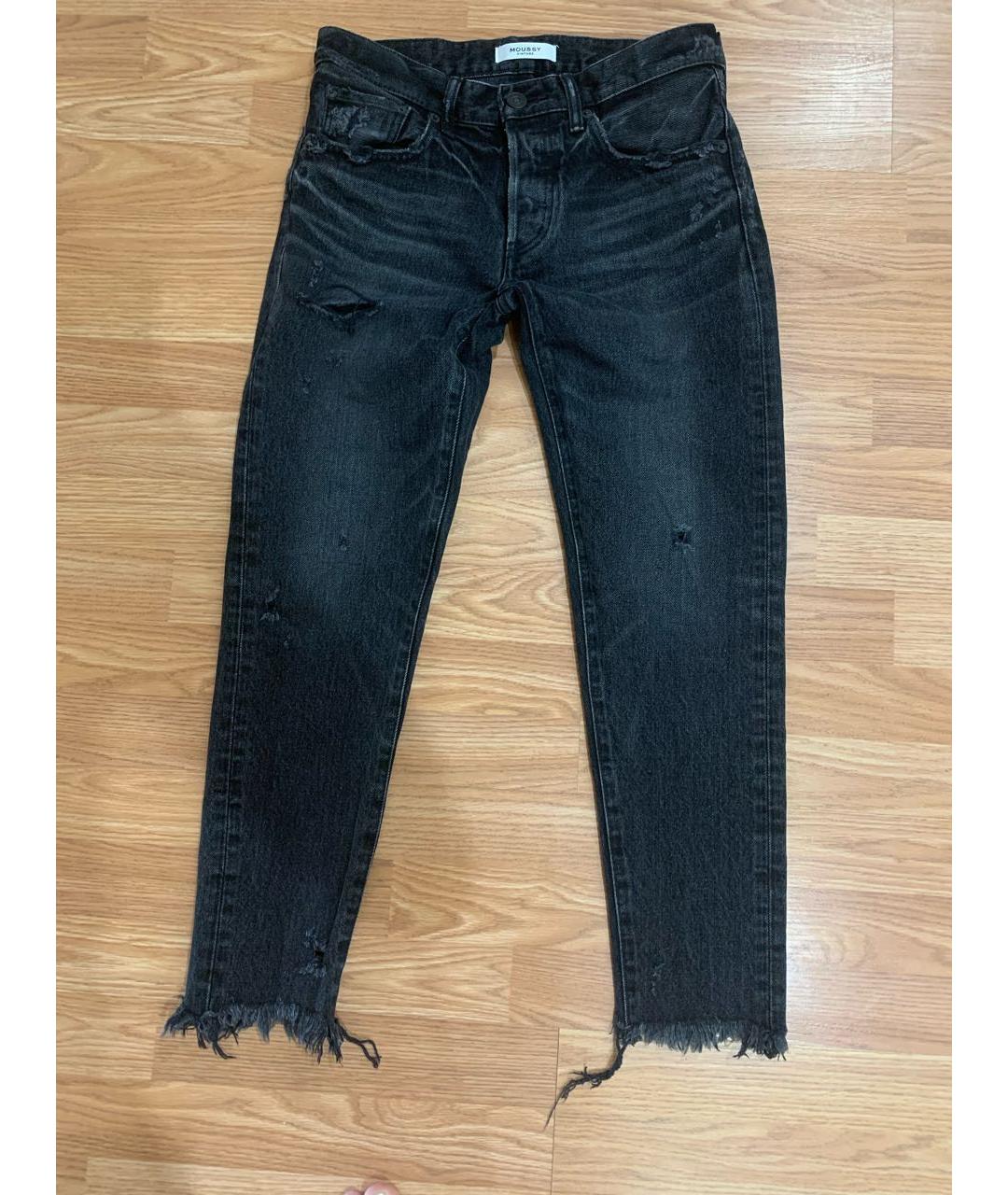 MOUSSY Антрацитовые прямые джинсы, фото 7