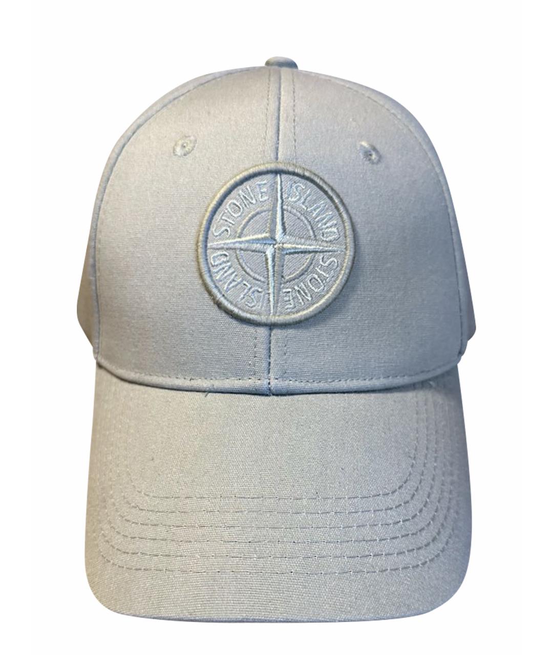 STONE ISLAND Серая хлопковая кепка/бейсболка, фото 1