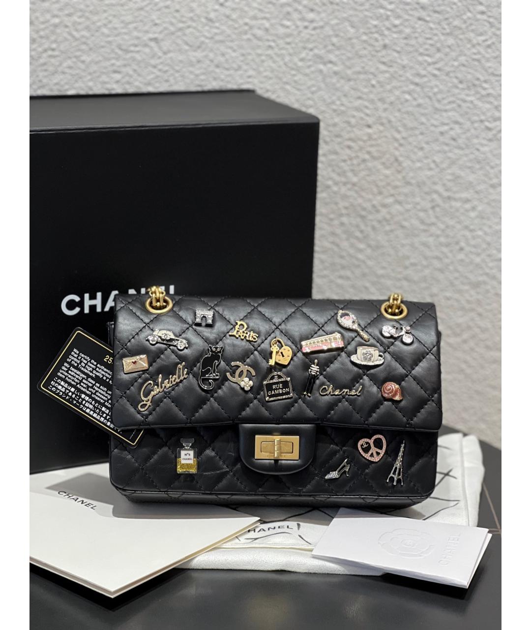 CHANEL Черная кожаная сумка через плечо, фото 2