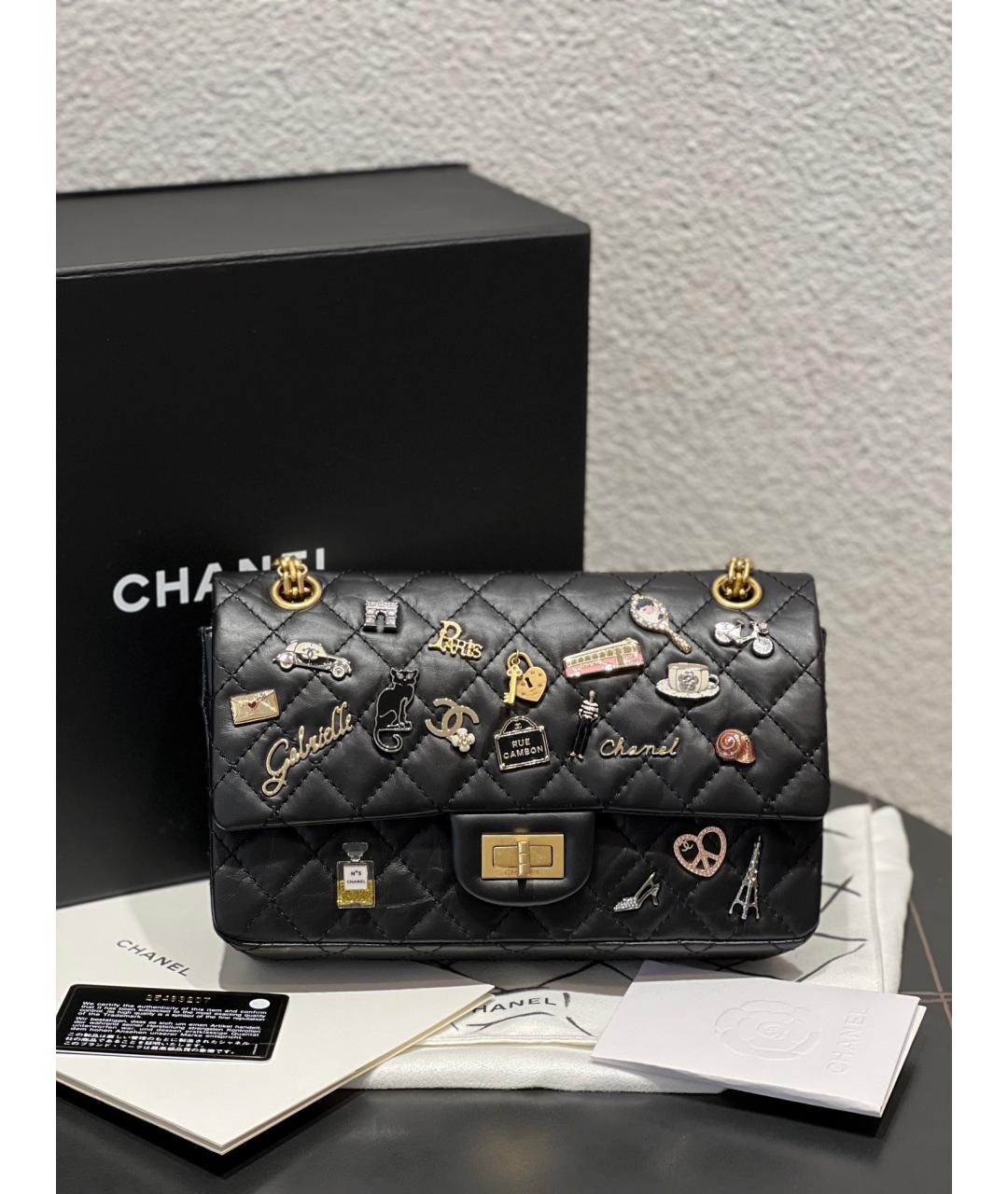 CHANEL Черная кожаная сумка через плечо, фото 10