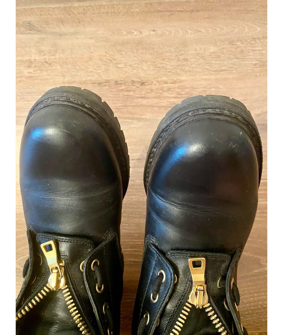 BALMAIN Черные кожаные ботинки, фото 6