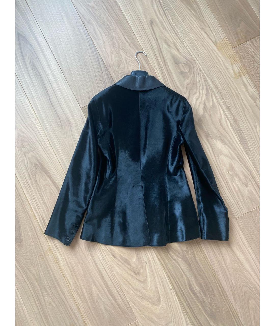 HERMES PRE-OWNED Черный жакет/пиджак из экзотической кожи, фото 2