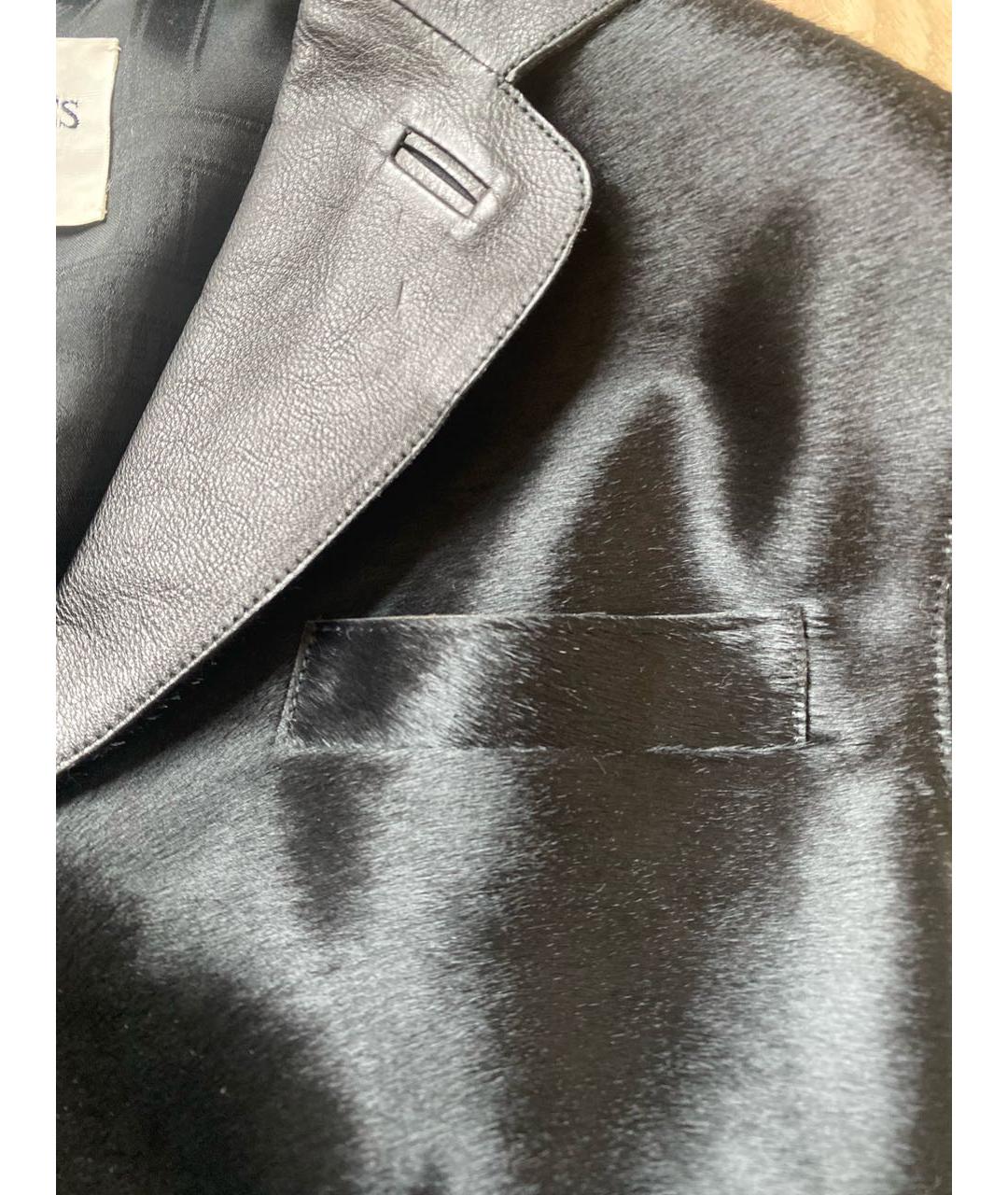HERMES PRE-OWNED Черный жакет/пиджак из экзотической кожи, фото 8