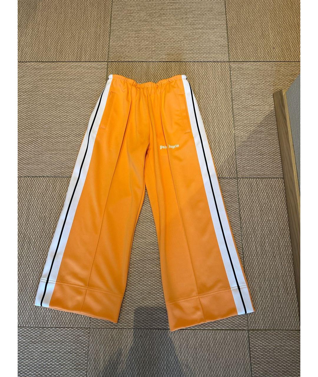 PALM ANGELS Оранжевое полиэстеровые спортивные брюки и шорты, фото 6