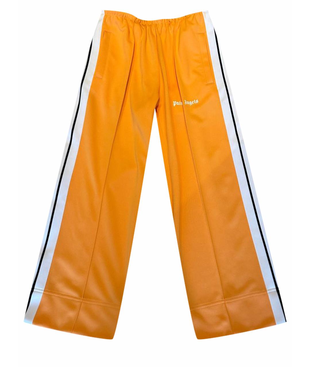 PALM ANGELS Оранжевое полиэстеровые спортивные брюки и шорты, фото 1