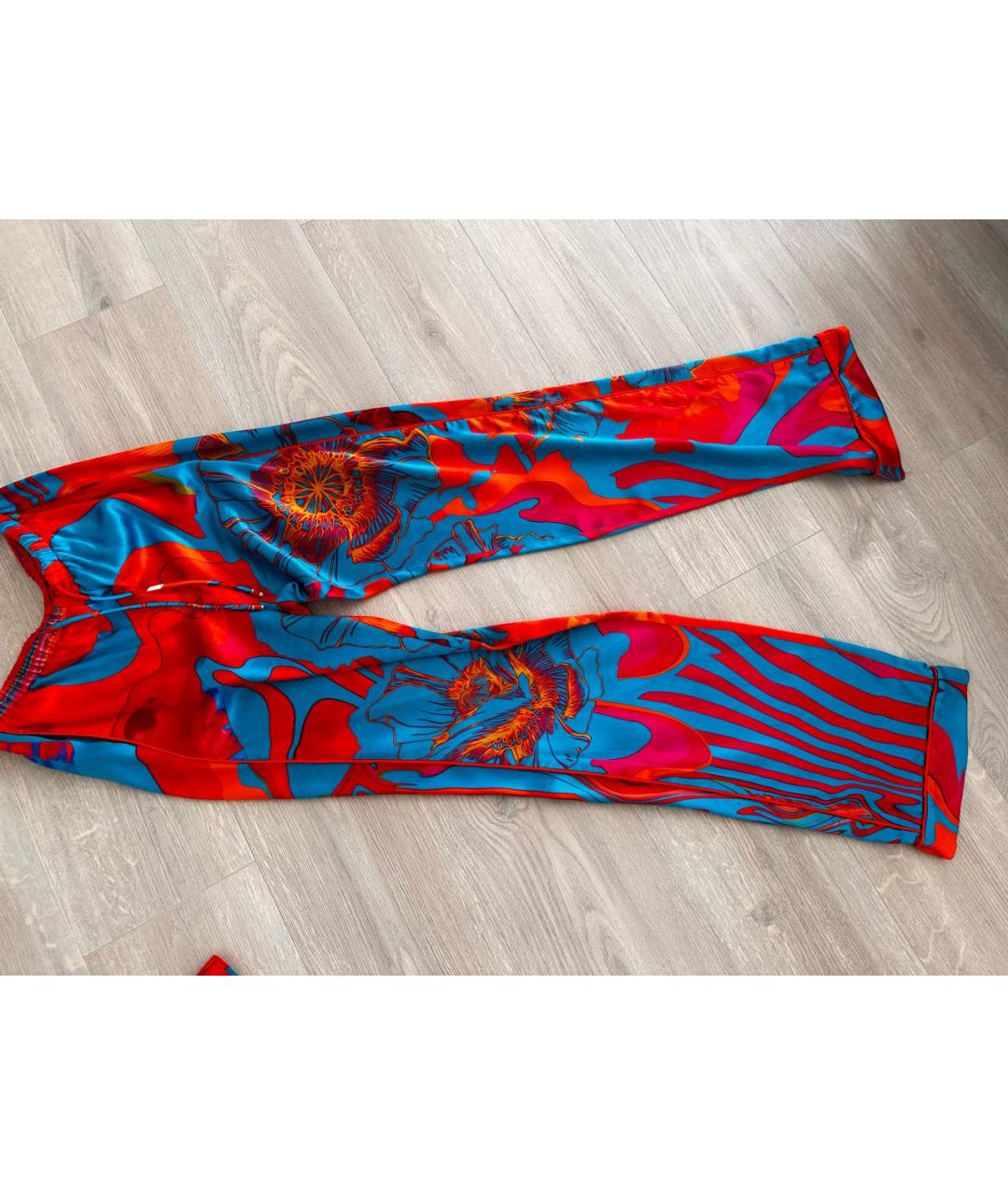 ROBERTO CAVALLI Мульти шелковый костюм с брюками, фото 3