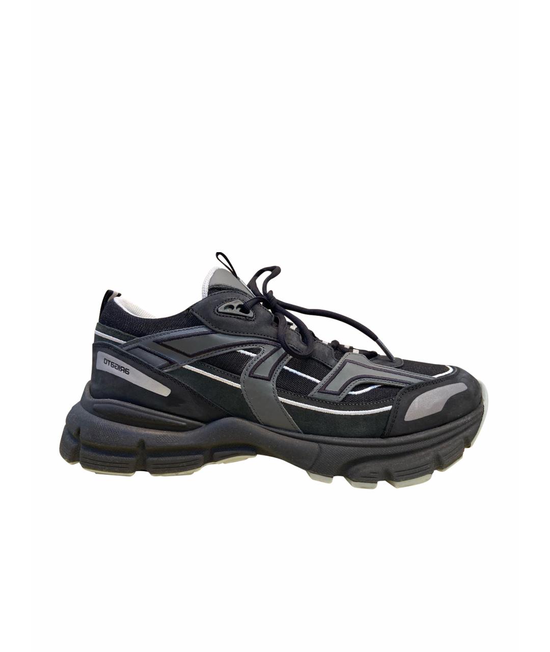 AXEL ARIGATO Черные замшевые низкие кроссовки / кеды, фото 1