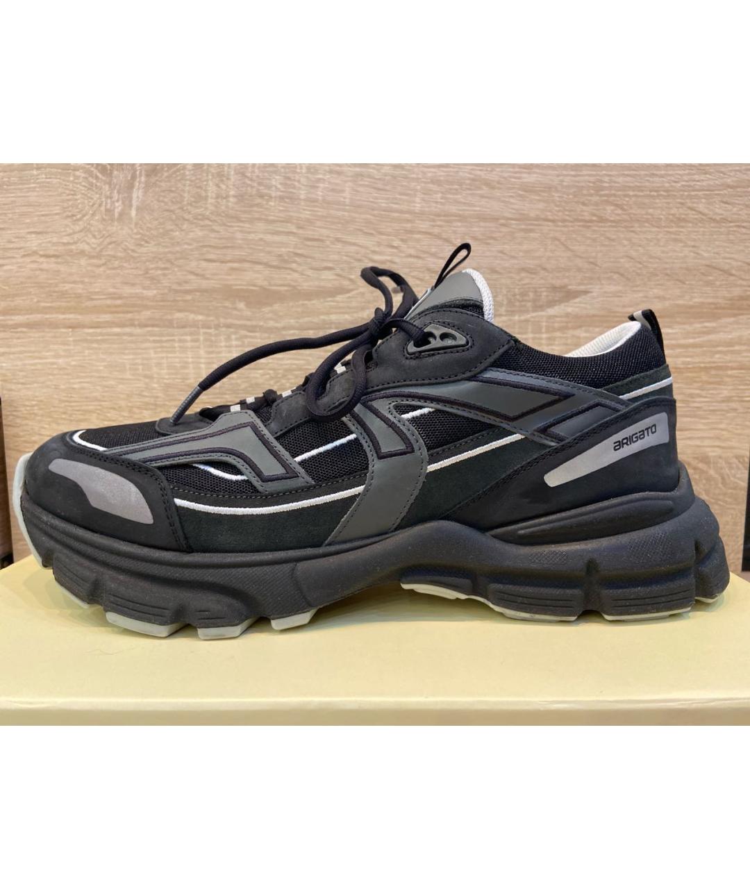 AXEL ARIGATO Черные замшевые низкие кроссовки / кеды, фото 5