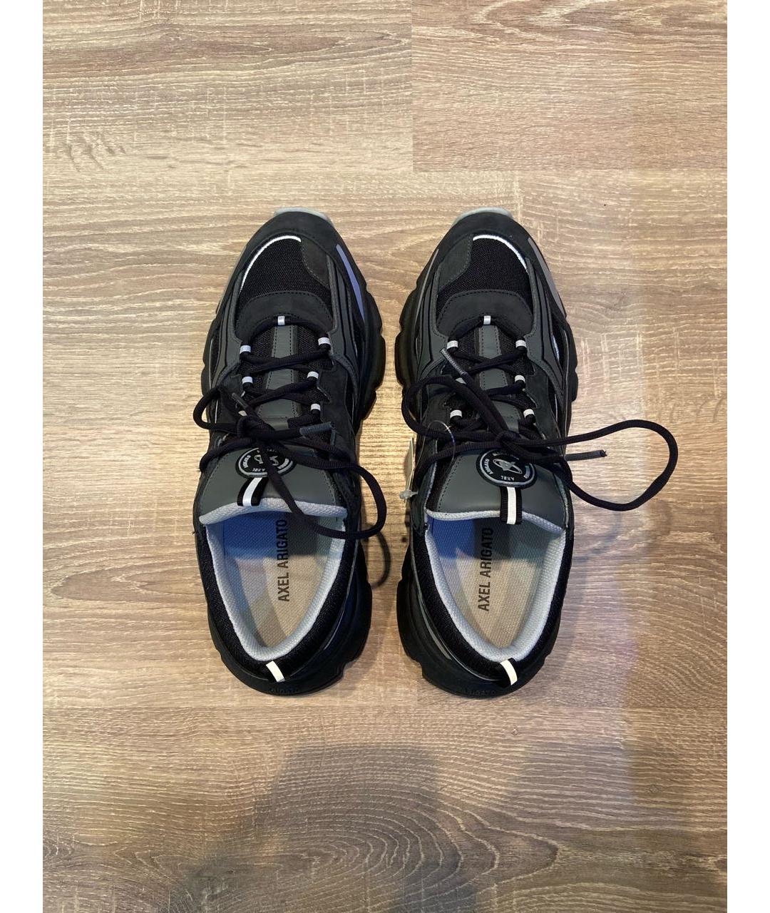 AXEL ARIGATO Черные замшевые низкие кроссовки / кеды, фото 3