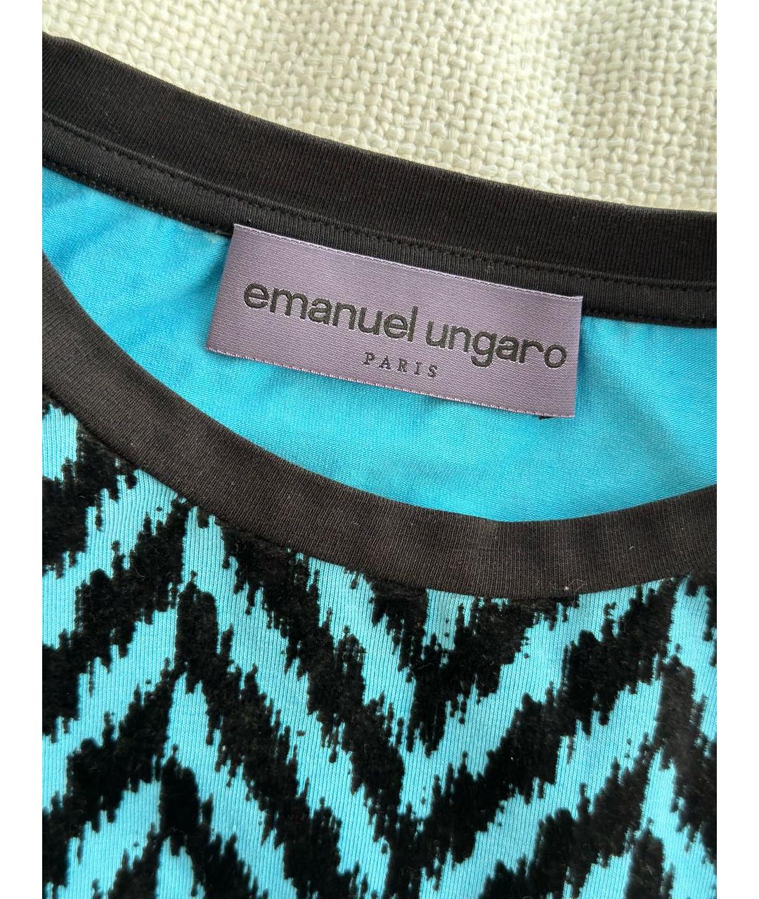 EMANUEL UNGARO Мульти хлопковая футболка, фото 4