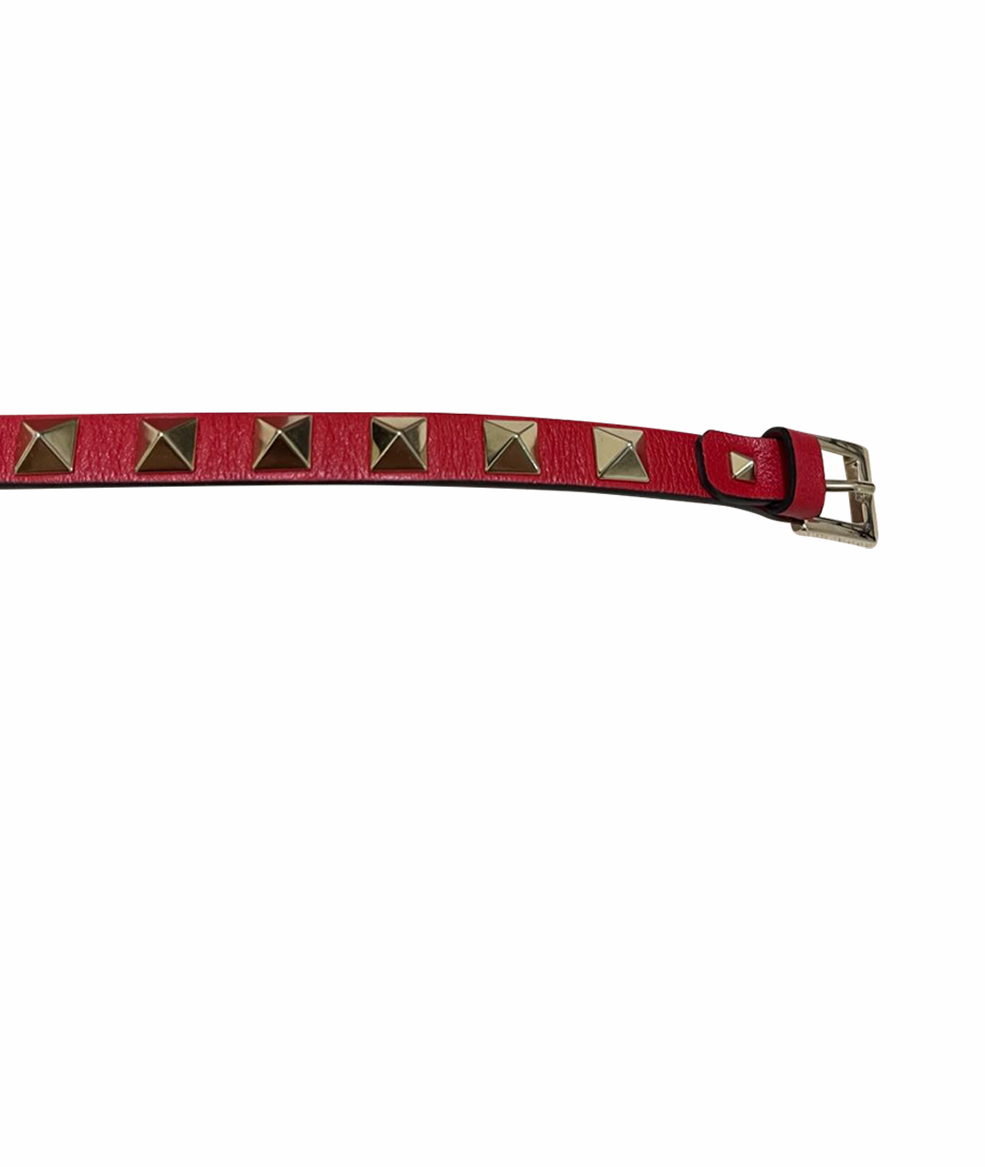 VALENTINO GARAVANI Красный кожаный браслет, фото 1