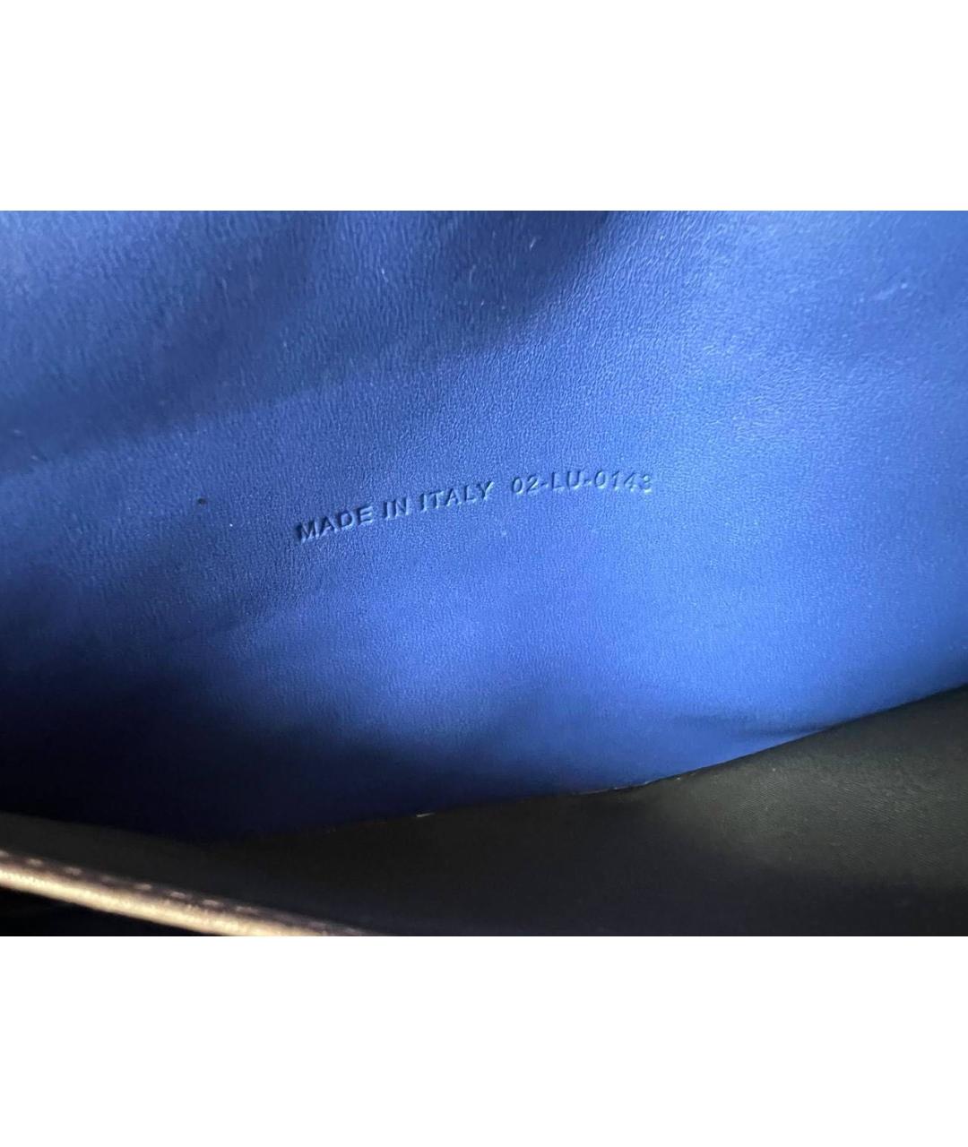 CHRISTIAN DIOR Синяя кожаная сумка через плечо, фото 5