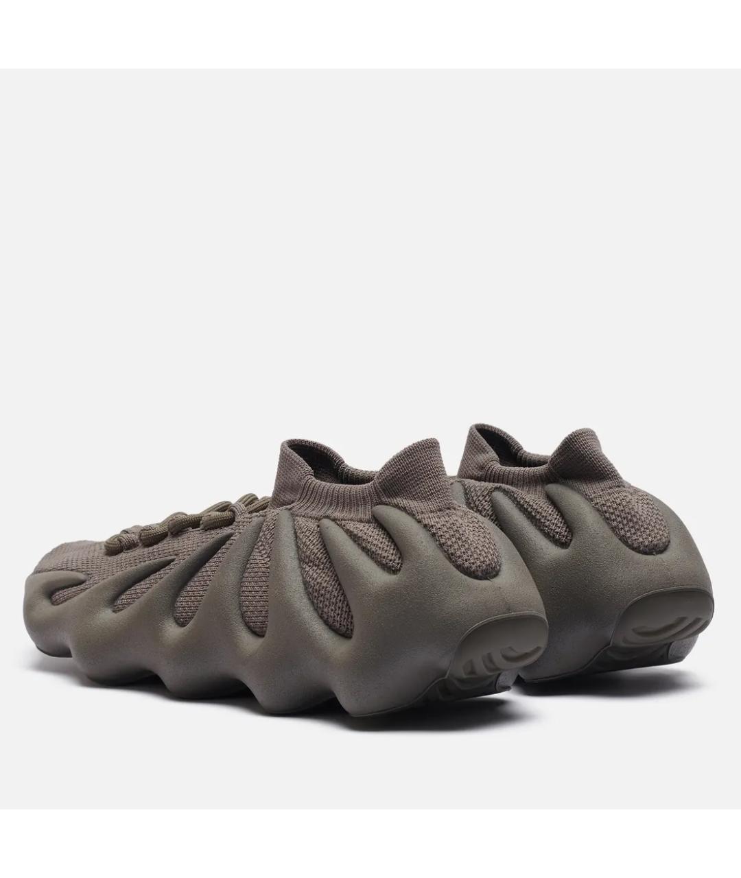 ADIDAS YEEZY Коричневые текстильные кроссовки, фото 4