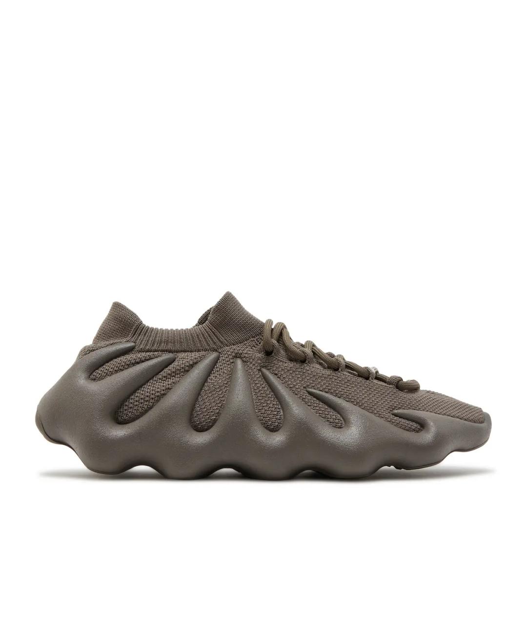 ADIDAS YEEZY Коричневые текстильные кроссовки, фото 1