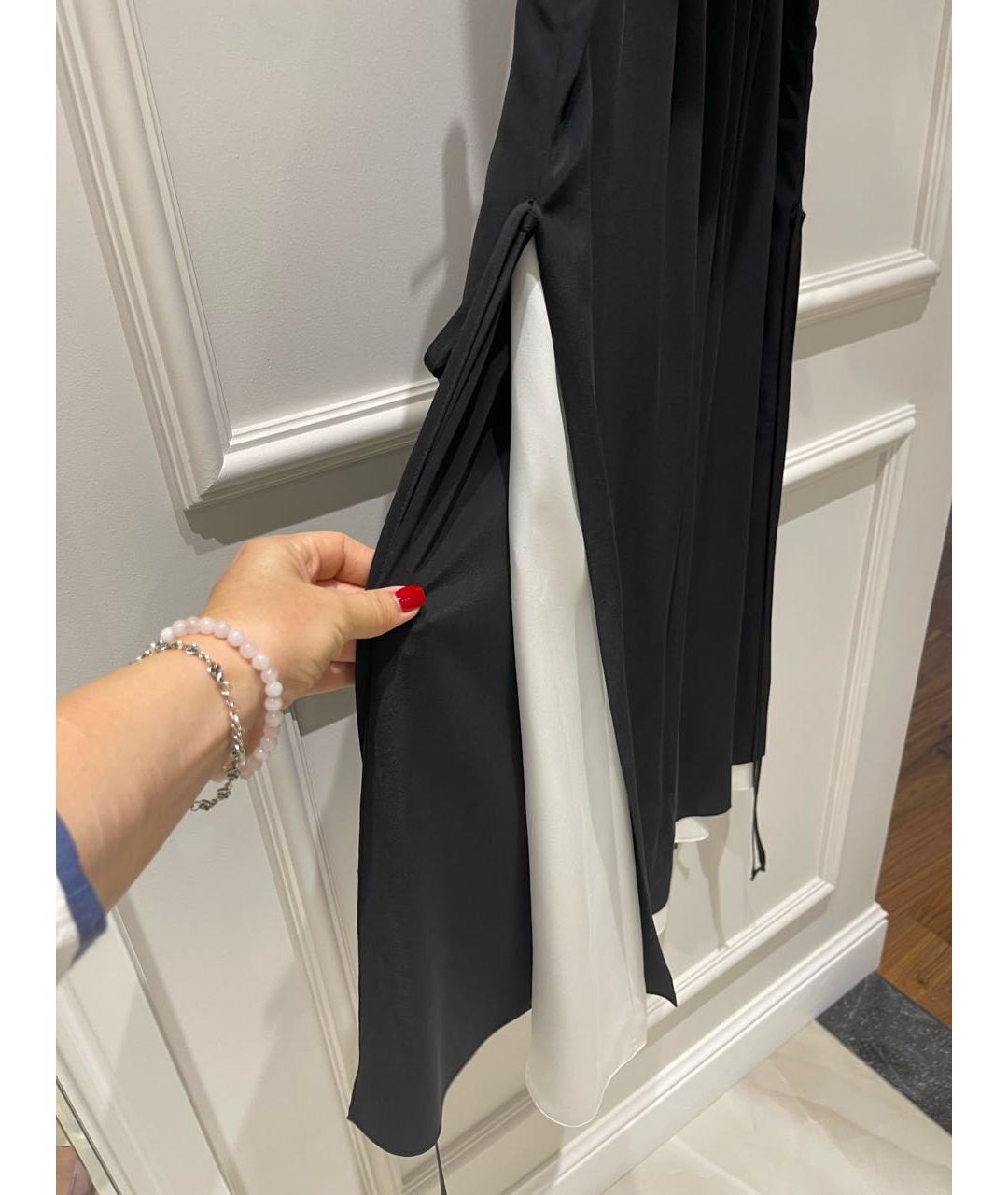 BOHEMIQUE Черная шелковая юбка миди, фото 6