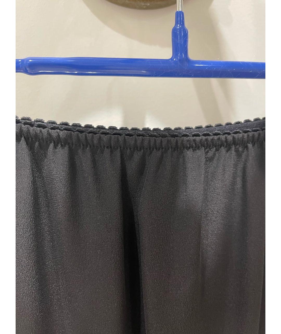BOHEMIQUE Черная шелковая юбка миди, фото 4