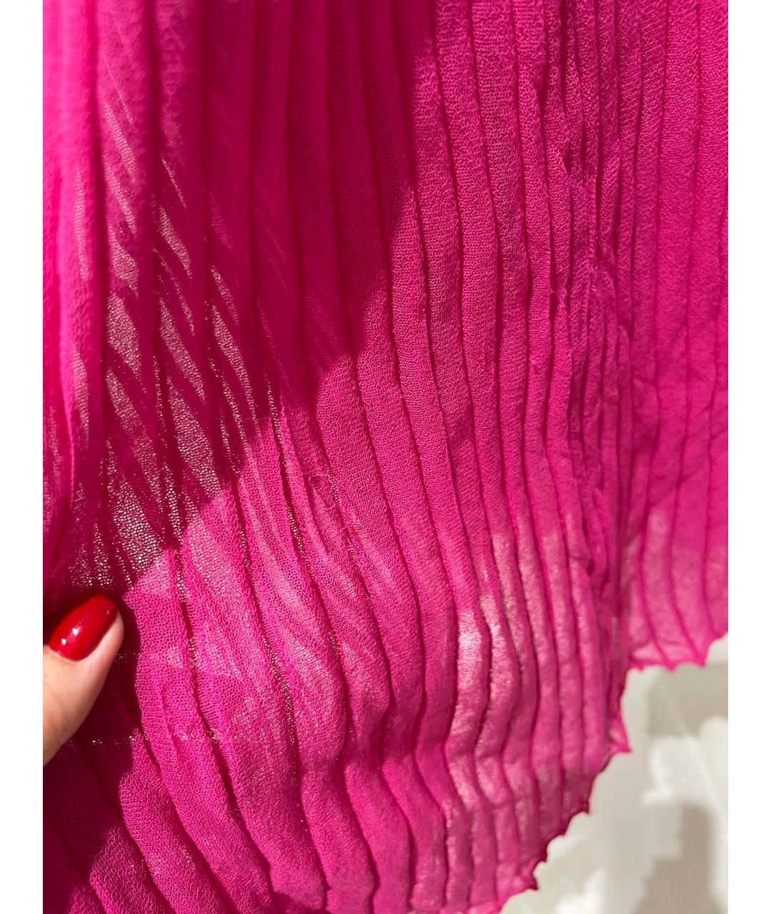 JACQUEMUS Розовая вискозная юбка макси, фото 5