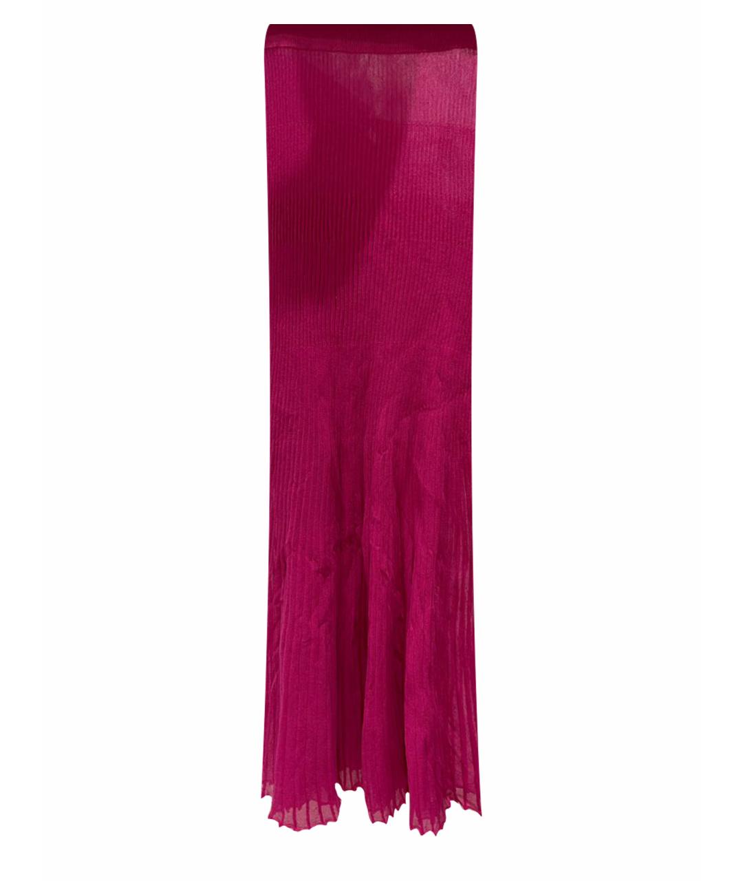 JACQUEMUS Розовая вискозная юбка макси, фото 1