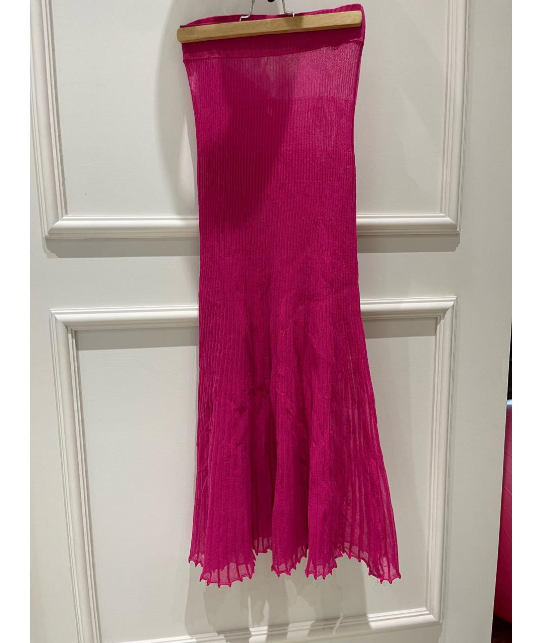 JACQUEMUS Розовая вискозная юбка макси, фото 6