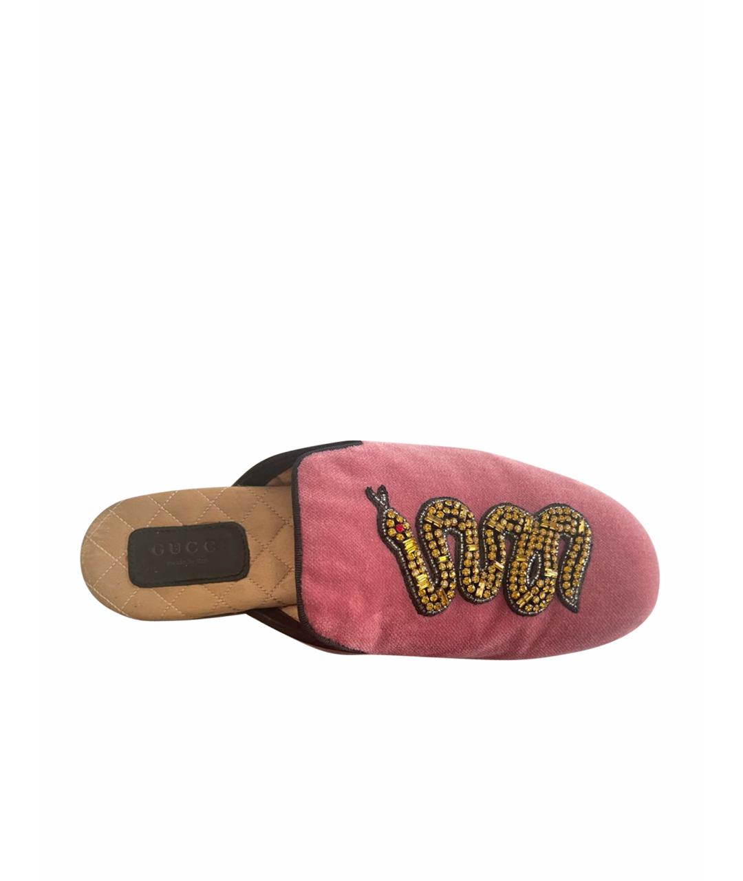 Gucci velvet sales snake slippers