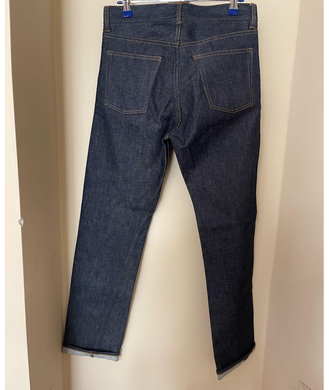 VICTORIA BECKHAM Темно-синие хлопковые прямые джинсы, фото 2