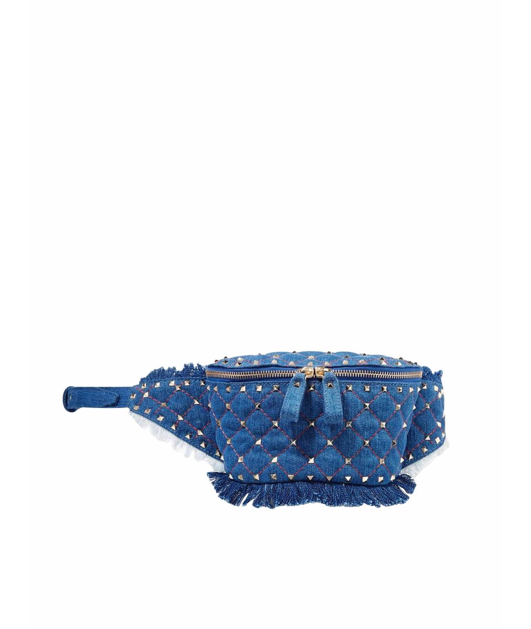VALENTINO Синяя деним поясная сумка, фото 1