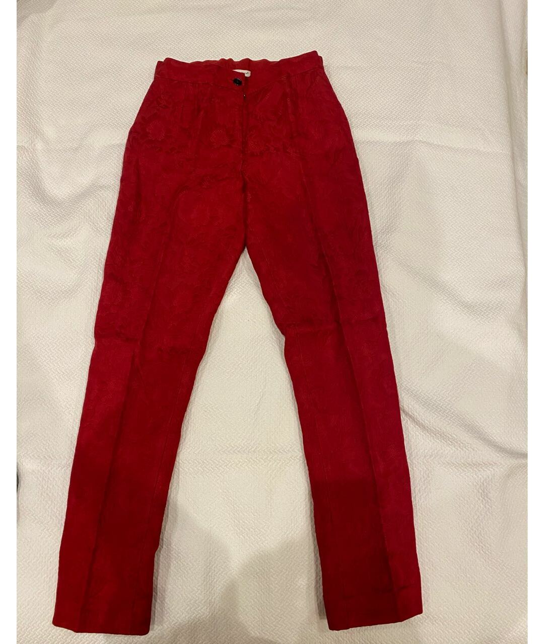 DOLCE&GABBANA Красные хлопковые брюки и шорты, фото 6