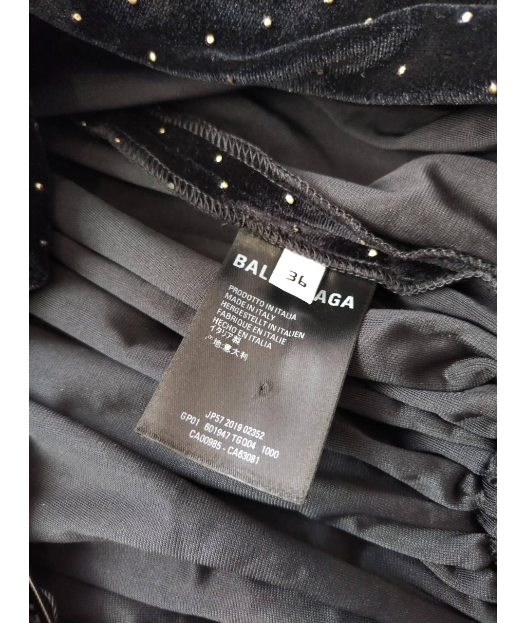BALENCIAGA Черный бархатный комбинезон, фото 6