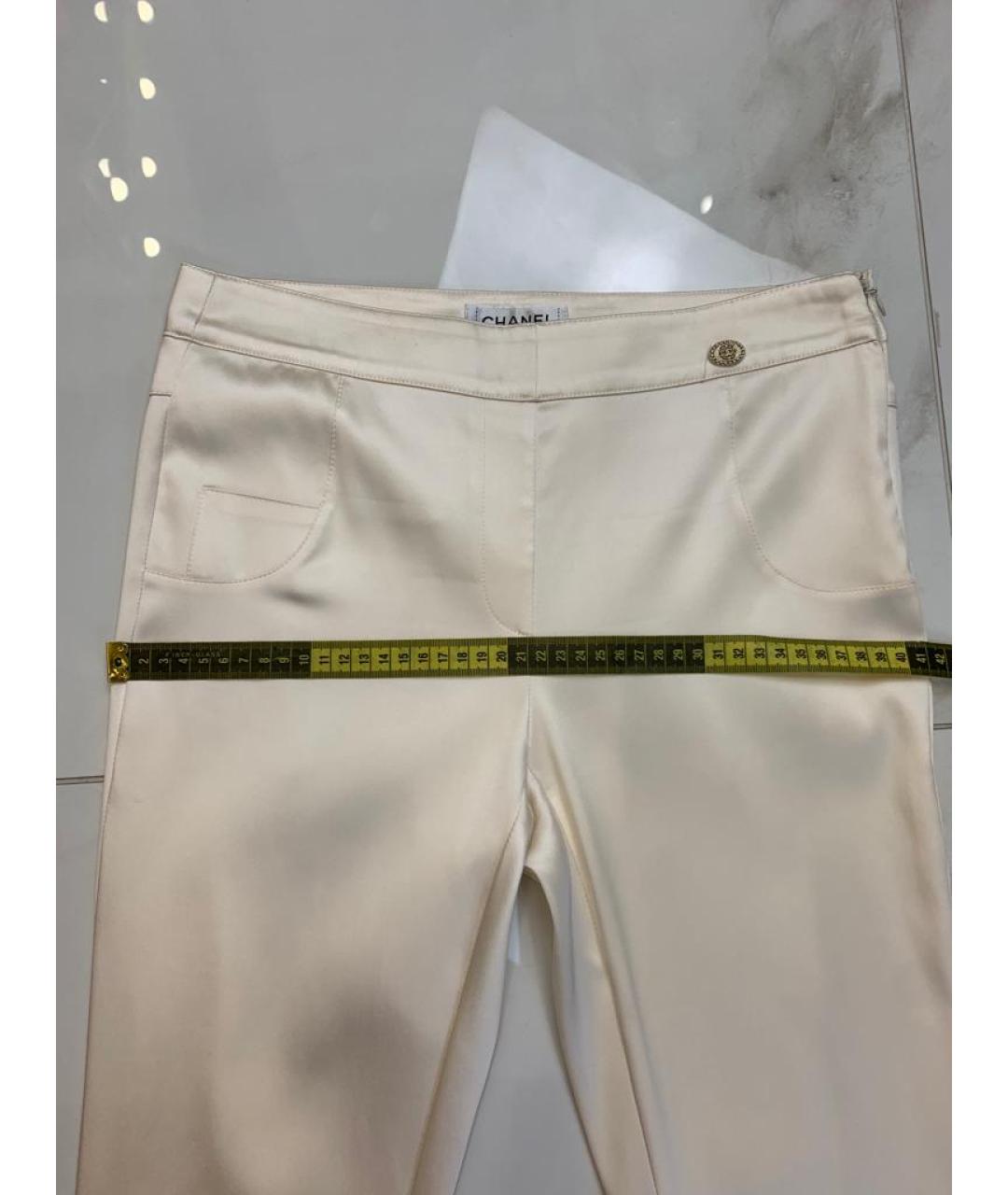 CHANEL Белые брюки узкие, фото 3