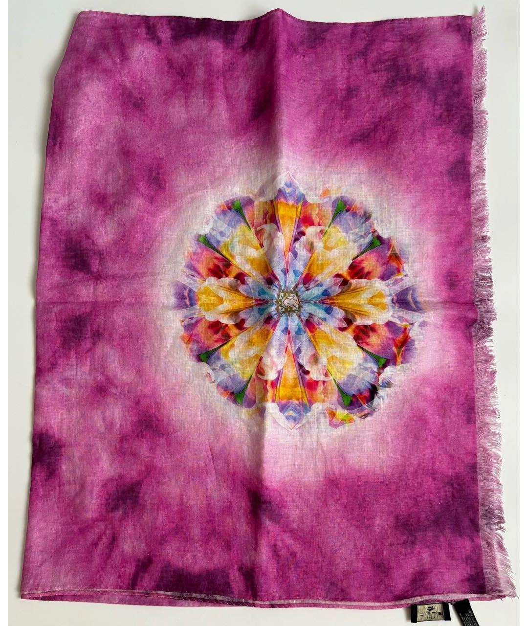 ETRO Мульти льняной шарф, фото 6