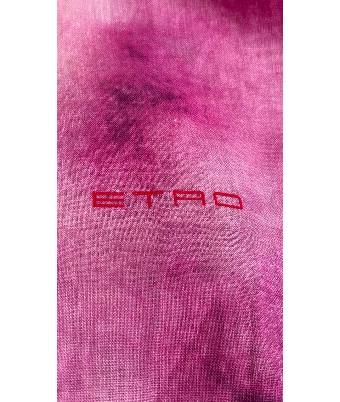 ETRO Мульти льняной шарф, фото 4