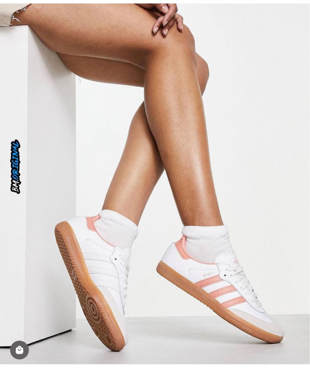 ADIDAS Бежевые кожаные кеды, фото 3