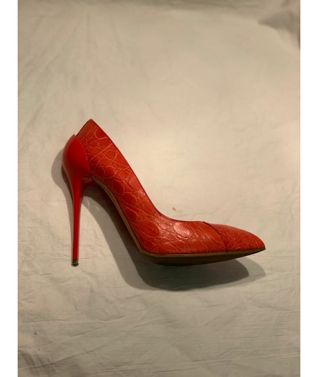 ALEXANDER MCQUEEN Красные кожаные туфли, фото 8