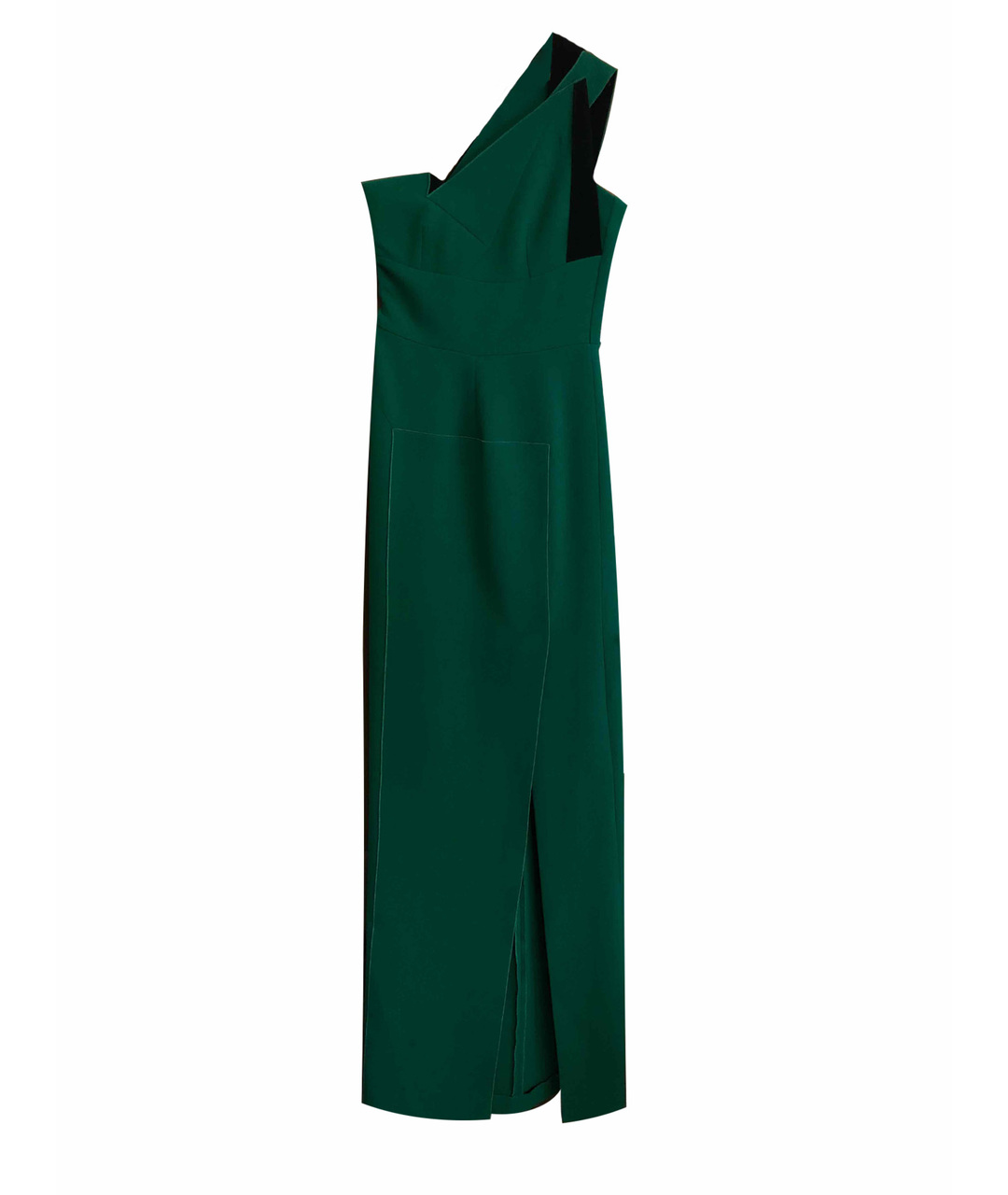 ROLAND MOURET Зеленые шерстяное вечернее платье, фото 1