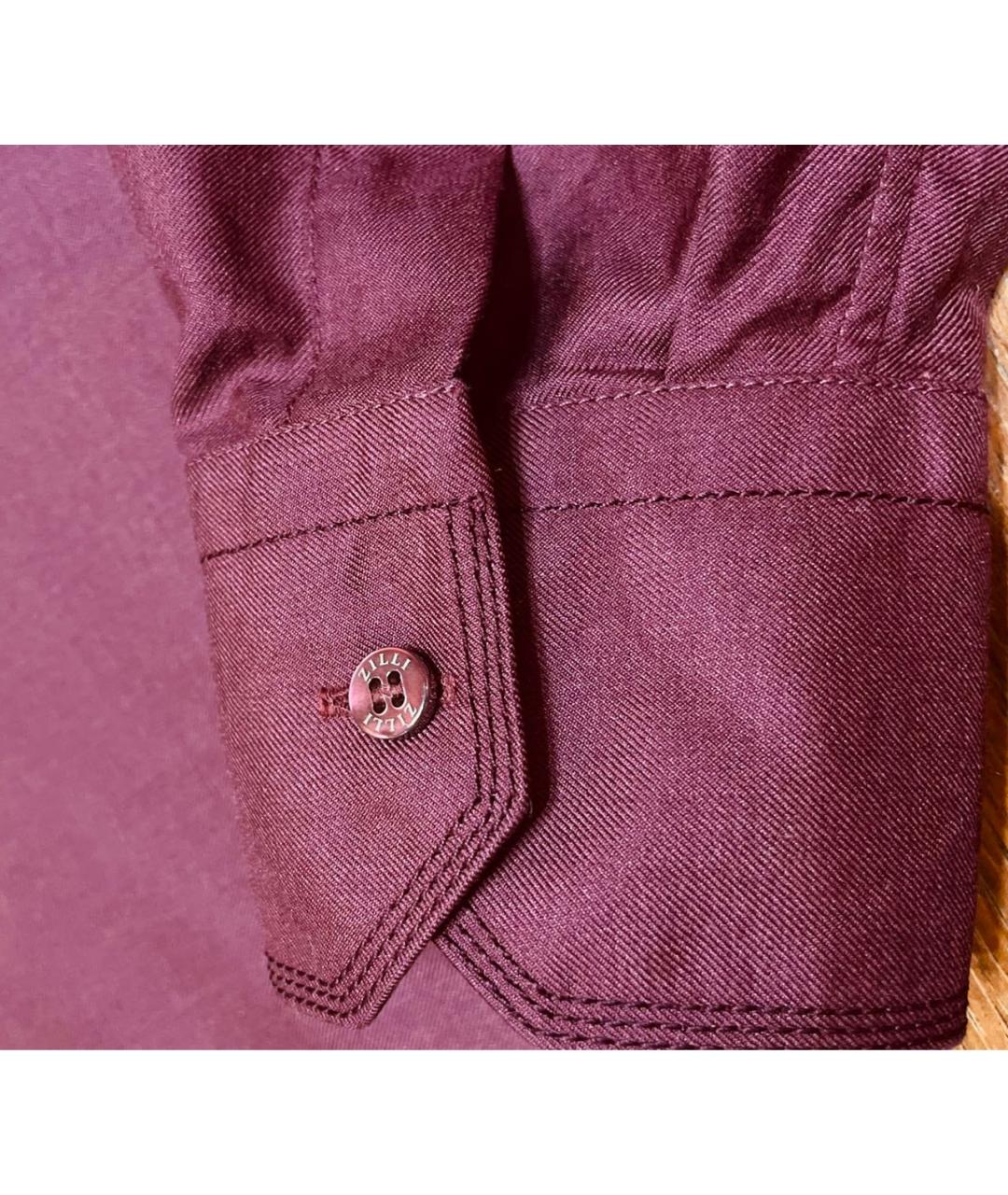 ZILLI Бордовая кэжуал рубашка, фото 4