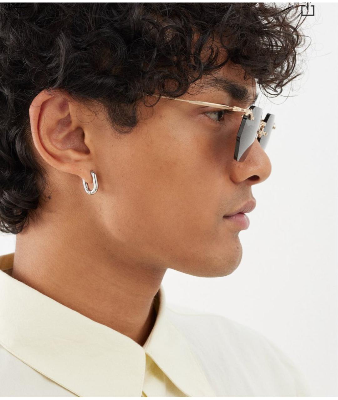 MATSUDA Золотые металлические солнцезащитные очки, фото 4