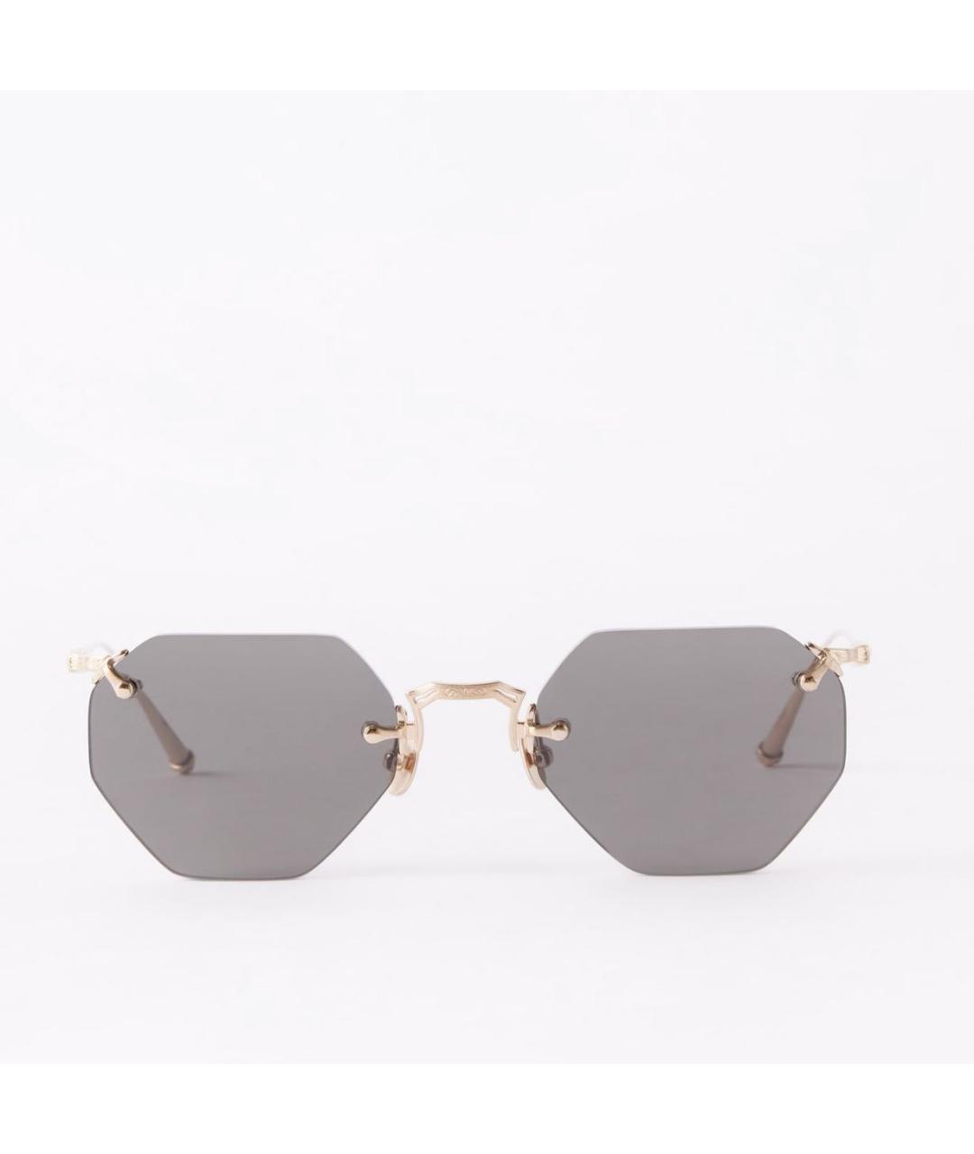 MATSUDA Золотые металлические солнцезащитные очки, фото 9