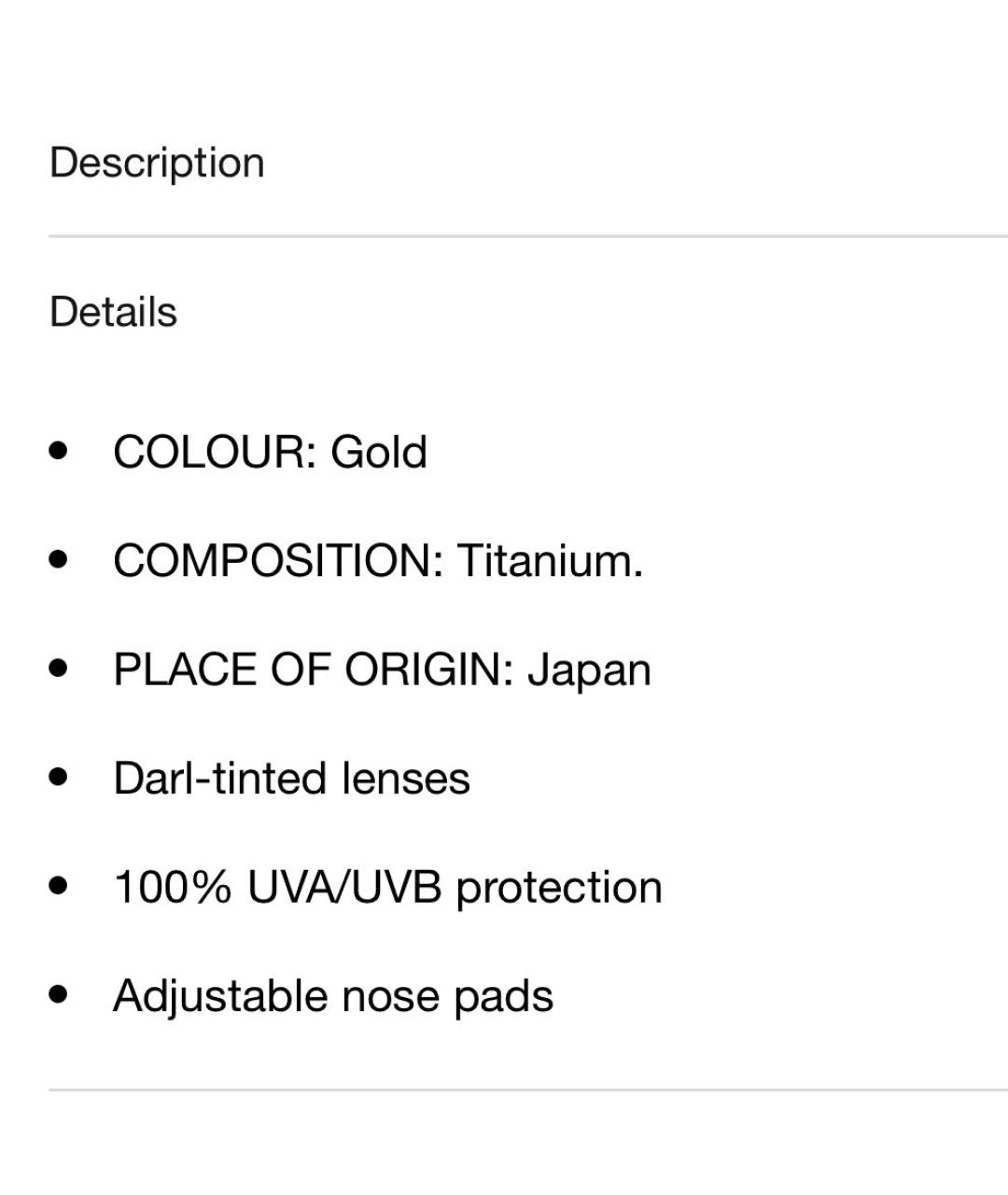 MATSUDA Золотые металлические солнцезащитные очки, фото 8