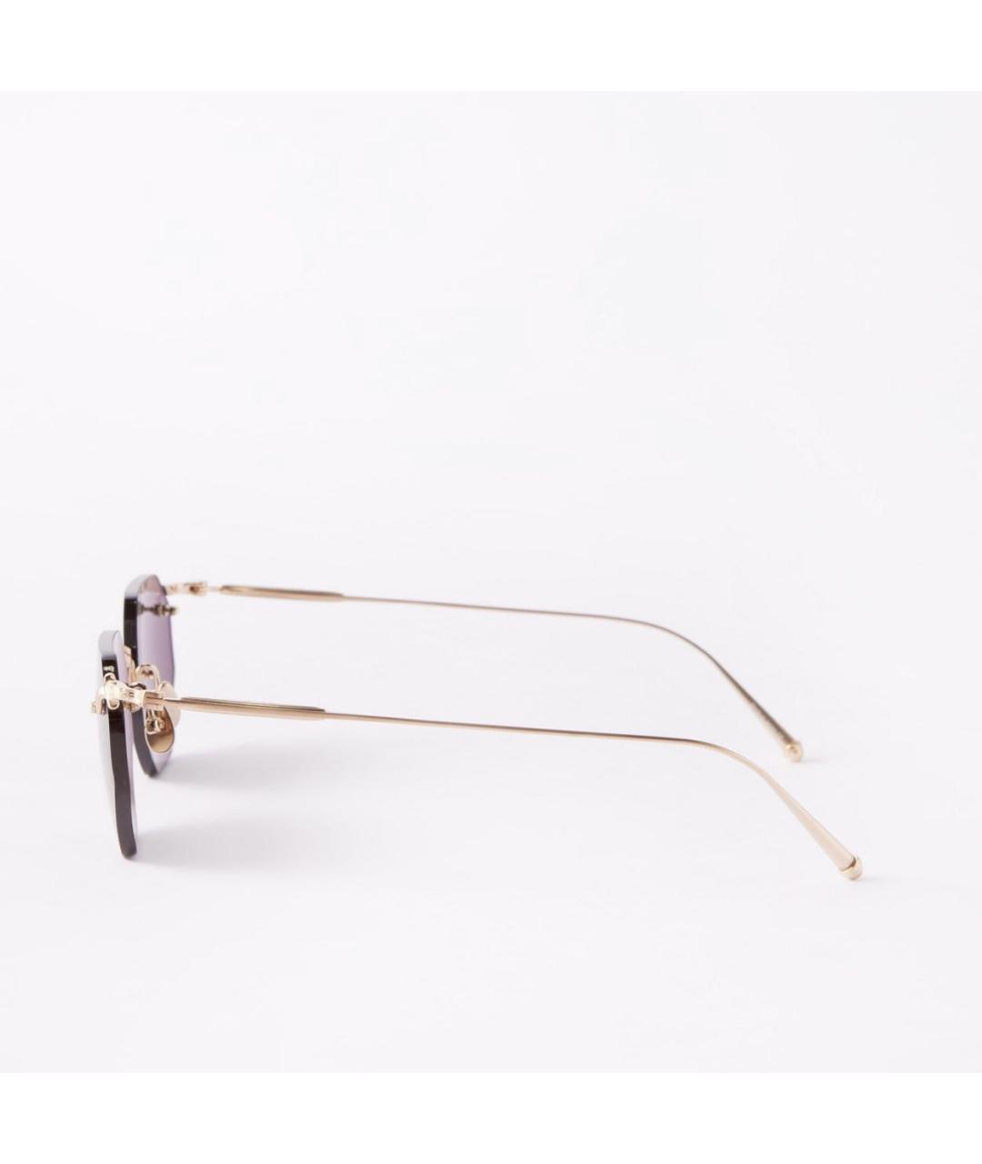 MATSUDA Золотые металлические солнцезащитные очки, фото 7