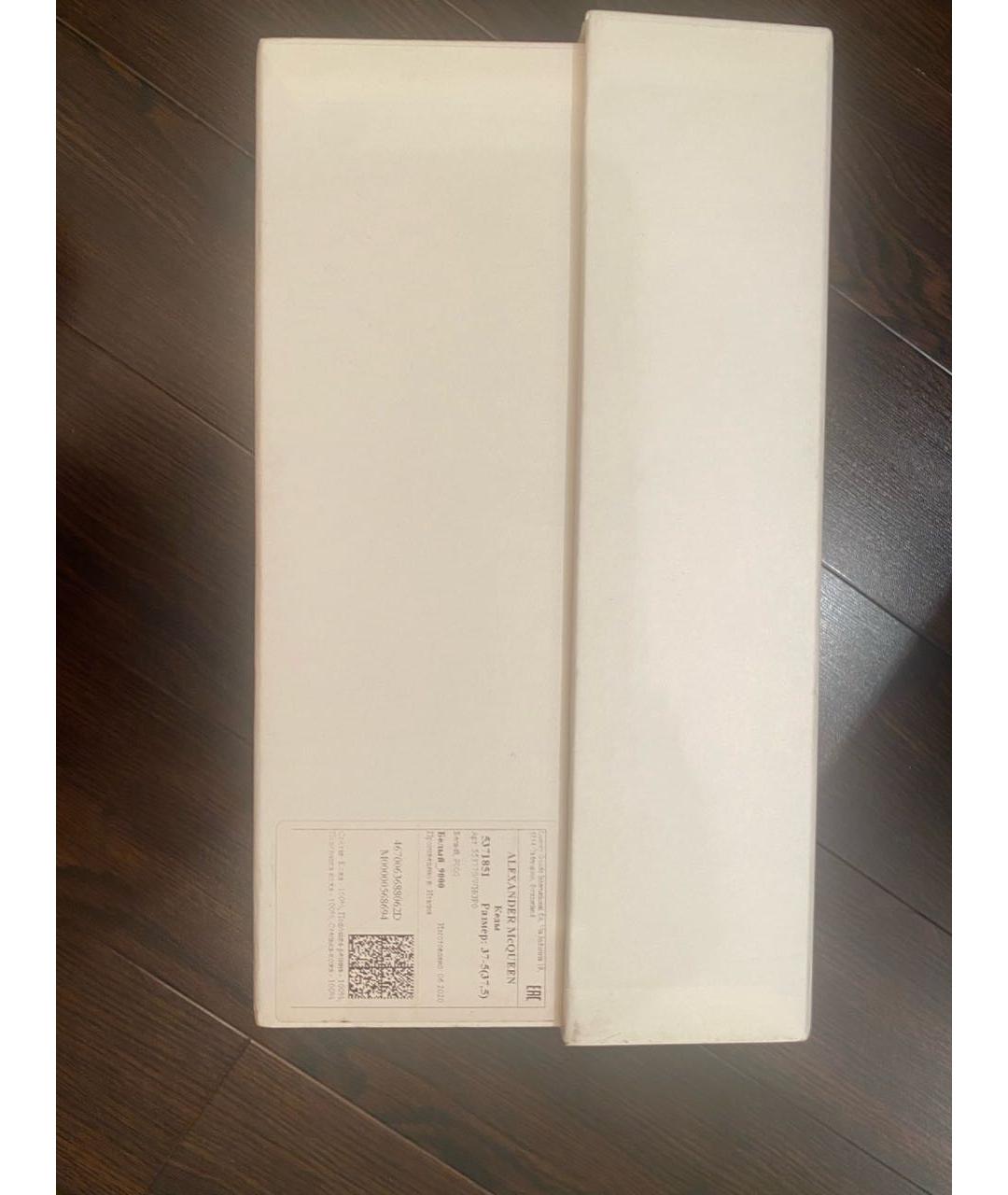 ALEXANDER MCQUEEN Белые кожаные кроссовки, фото 7