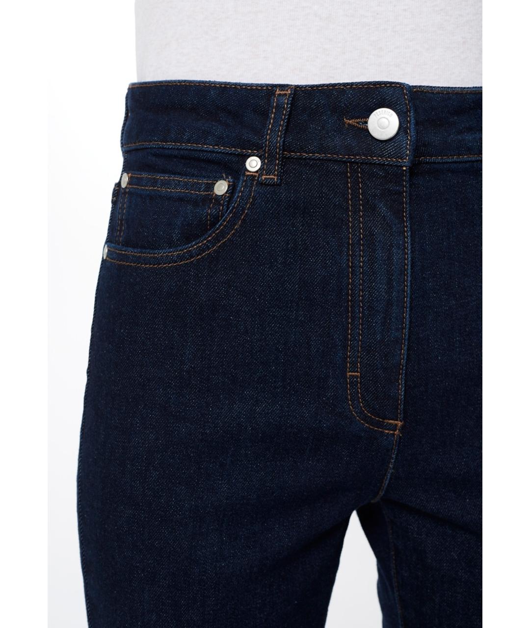 PESERICO Синие хлопковые джинсы слим, фото 4