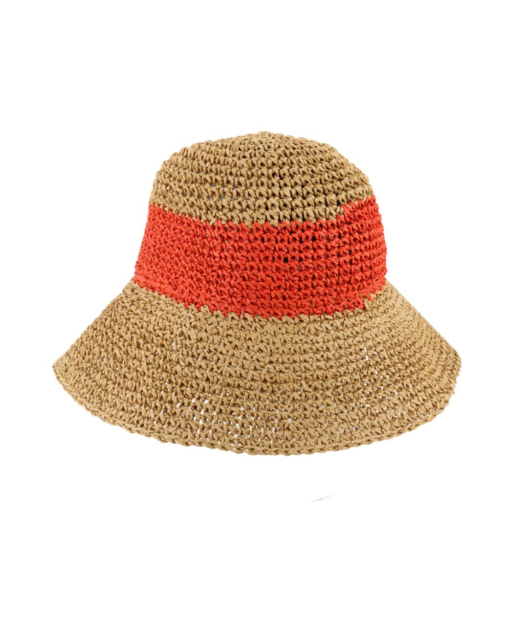 EMPORIO ARMANI Оранжевая хлопковая шляпа, фото 2