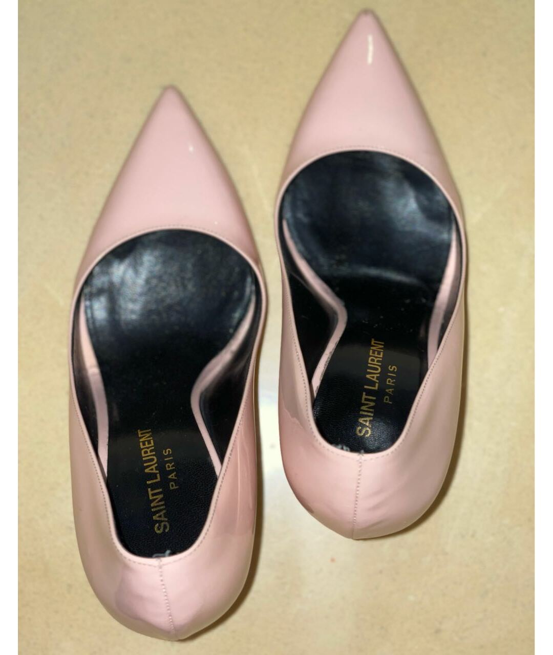 SAINT LAURENT Розовые туфли из лакированной кожи, фото 3