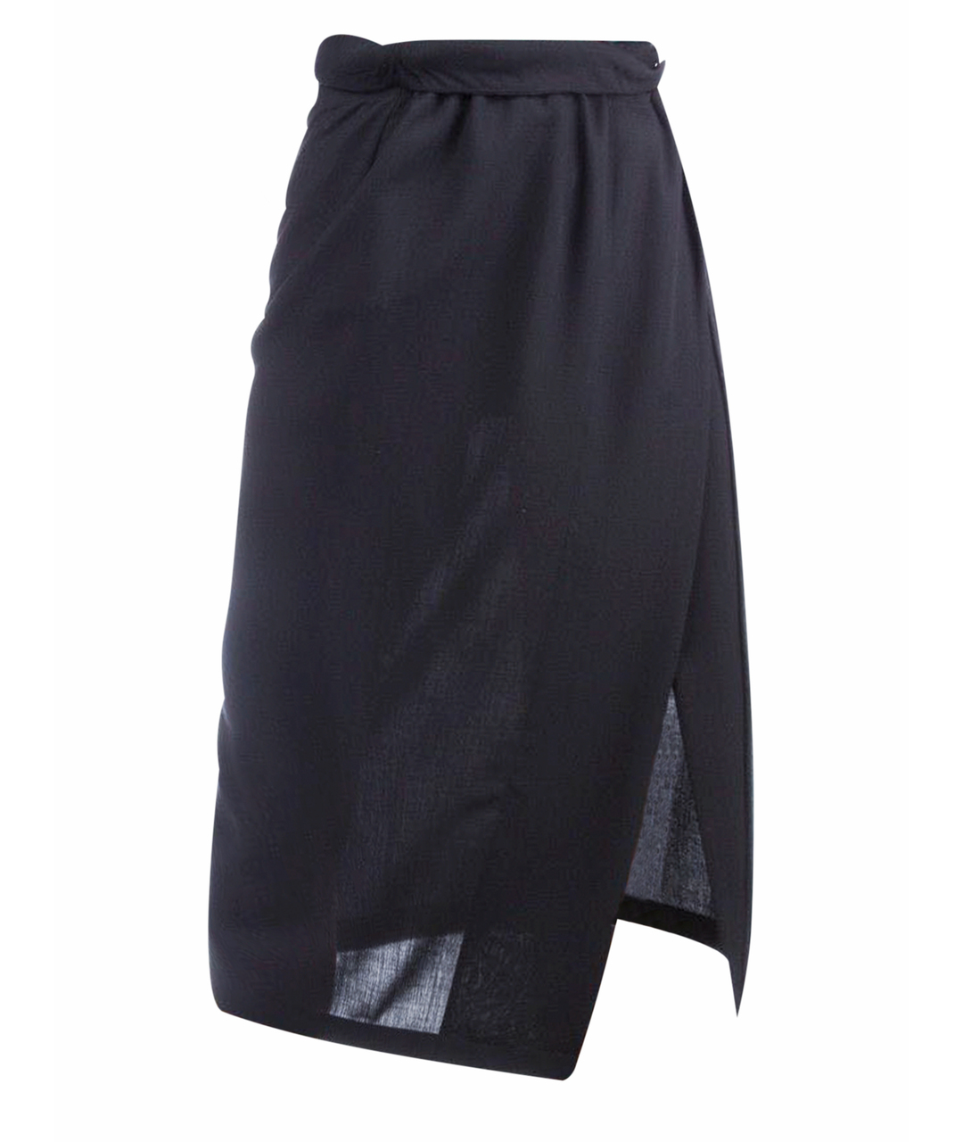 ANN DEMEULEMEESTER Черная шерстяная юбка макси, фото 1
