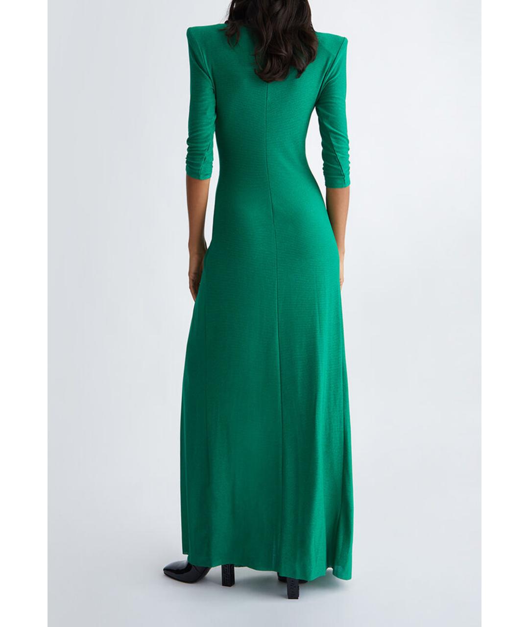 LIU JO Зеленые вискозное коктейльное платье, фото 2