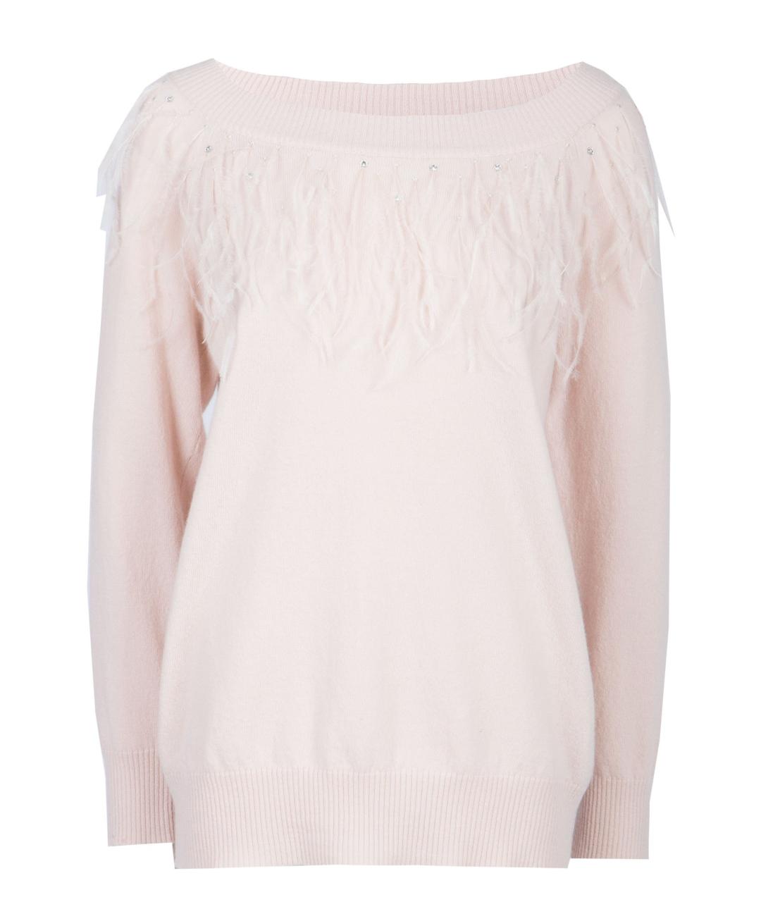 BLUMARINE Розовый шерстяной джемпер / свитер, фото 1