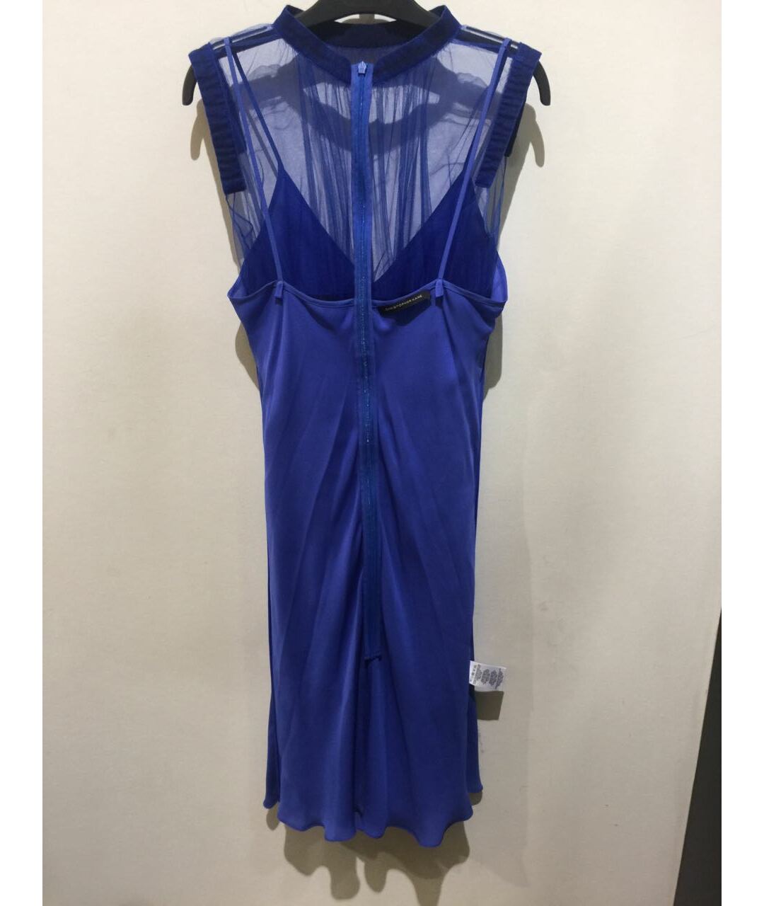 CHRISTOPHER KANE Синее шелковое повседневное платье, фото 4